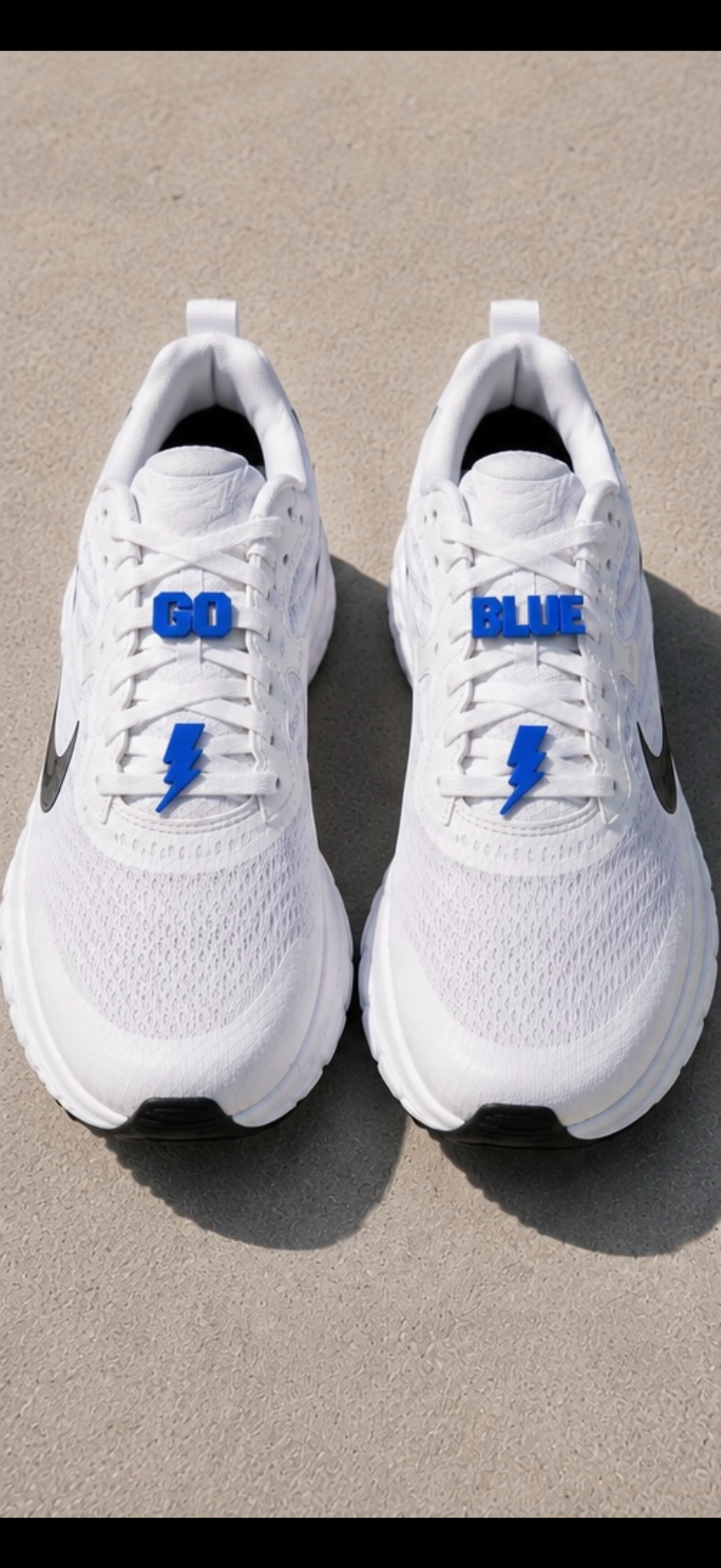 Blue Sports Carnival Shoelace Charms