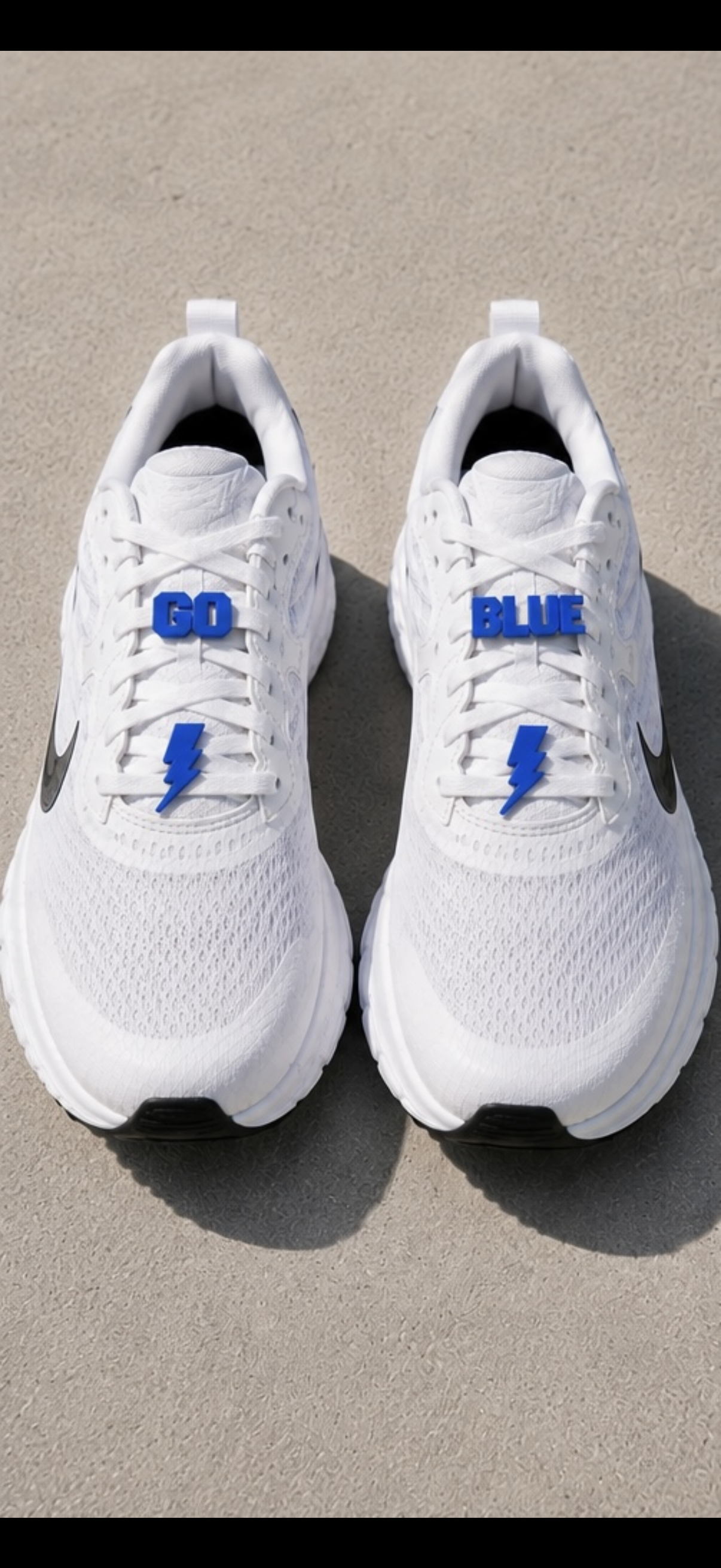 Blue Sports Carnival Shoelace Charms