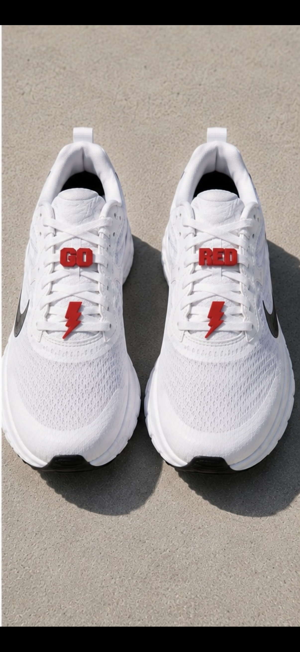 Red Sports Carnival Shoelace Charms