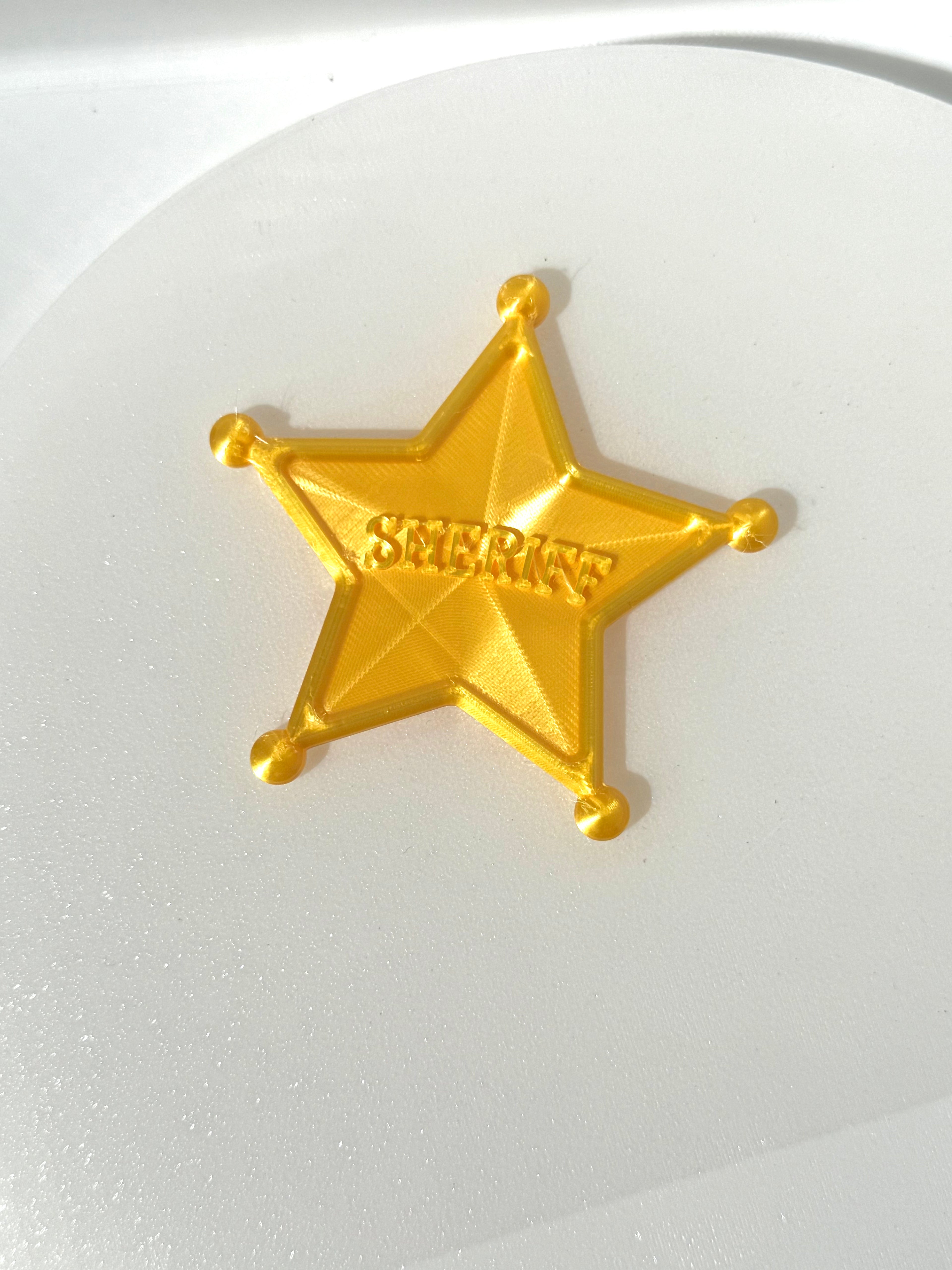 Sherif Badge Costume Prop