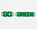 Green Sports Carnival Shoelace Charms