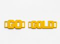 Gold Sports Carnival Shoelace Charms